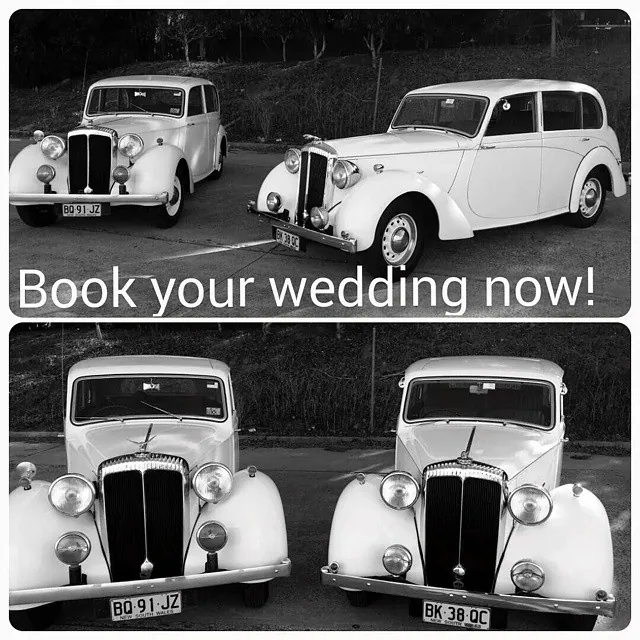 Vintage wedding car used for Sydney bridal transport