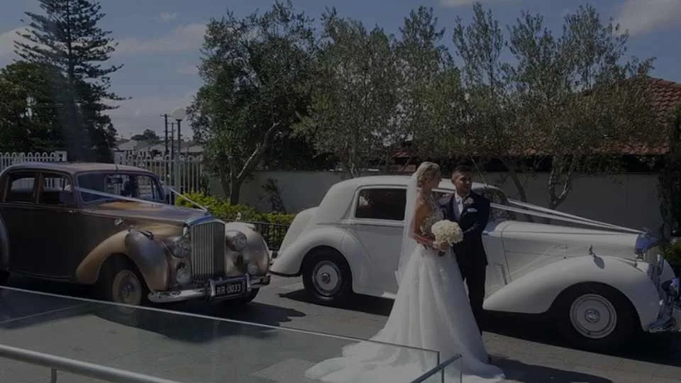 Classic wedding cars arranged for wedding packages